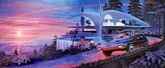 赛得·米德(Syd Mead,全名Sydney Jay Mead)是一位多产且深具影响力的美国“视觉未来主义”科幻设计大师、工业设计师、插画艺术家和概念艺术家。 (103)