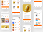 体育电子商务应用UI设计作品app界面app整套首页素材资源模板下载
