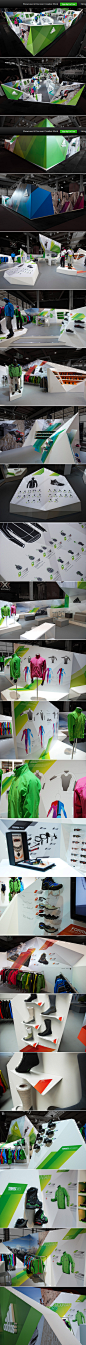 Adidas Outdoor trade show booth on Behance