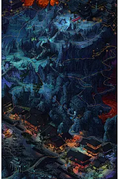 大话西游三高清场景规划原画大图等。,微元素,游戏资源,游戏素材,下载,游戏美术www.element3ds.com - E3D