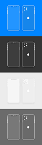 iPhone 11 Pro 线框模型 - Sketch 素材库