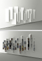 CTline bookshelf designed by Victor Vasilev. From a particular angle, this construction looks nothing like a bookshelf, but rather a minimalistic art installation.