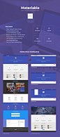 Products : Materiable is a clean and modern designed PSD template for multi purpose use  for any business agency, portfolio even personal blog. It is built on 12 Column grid 1170px with 22 fully layered PSD files.