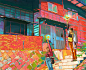 写实画风！9款广角镜头的日常插画