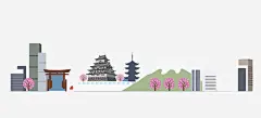 多重塔经典古建筑_新图网 https://ixintu.com 古建筑 创意 楼房 旅游插画 经典 多重塔 手绘 卡通 多彩 商务