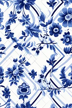 青花瓷纹背景图图片