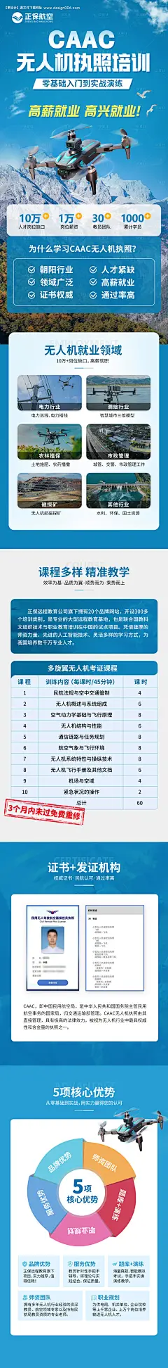 源文件下载【无人机招生培训海报长图】编号：19570028076722111