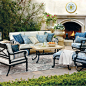 Carlisle 3-pc. Sofa Set in Onyx Finish