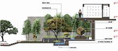 紫盆花采集到景观立面图