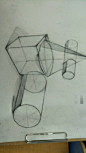 素描练习
几何结构素描
