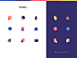 Icons Set - Sedomicilier icon design icons pack colorscheme agency iconset illustrations abstraction colors icons