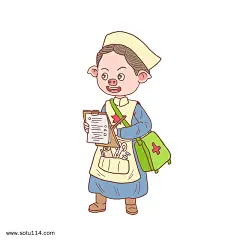 猪年卡通手绘战地猪女护士图片png免抠元素卡通手绘背景装饰免扣图片