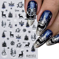 Amazon.com: Christmas Nail Stickers for Nail Art, Santa Claus Tree Christmas Nail Art Stickers 4PCS 5D Embossed Snowflake Gingerbread Man Penguin Cake Xmas Nail Decals Manicure Supplies for Nail Art Decorations ﻿ : Beauty & Personal Care