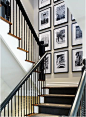 stairway wall gallery...done just right!