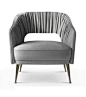 STOLA | ARMCHAIR - Contemporary Mid-Century / Modern Transitional Lounge Chairs - Dering Hall