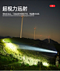 强光手电筒充电式户外远射超亮耐用军专用LED工作灯氙气灯特种兵-tmall.com天猫