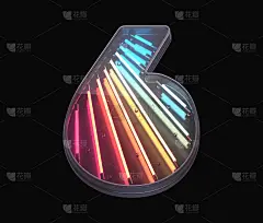 复古的霓虹灯字体。五颜六色的光。