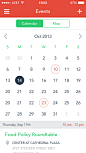 Events screen 日历APP UI设计