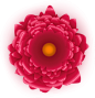 春季红色剪纸花卉PNG免抠图
