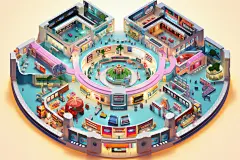 现代3d建筑房子素材图片