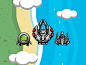 Top down 2D spaceship shooter for game developers. 10 Player spaceships, 20 enemies, 10 backgrounds, 1 big boss, simple GUI, and projectiles. Get them at:
http://bevouliin.com/top-down-space-shooters-game-kit/