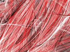 抽象垃圾肮脏的红色背景上的白色背景