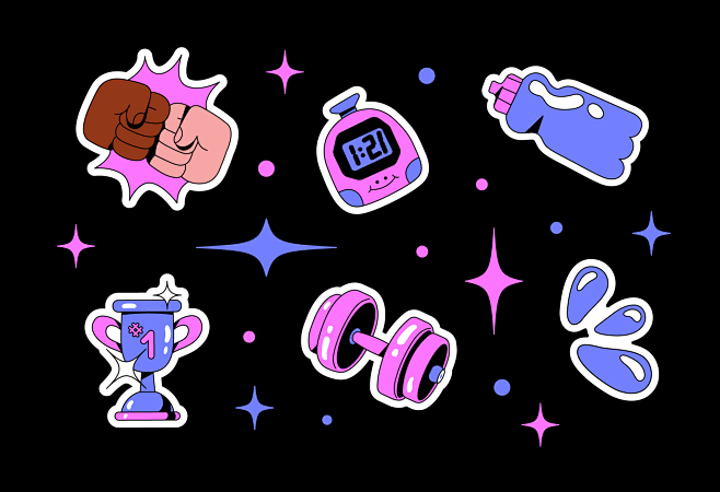 stickers vector stic...