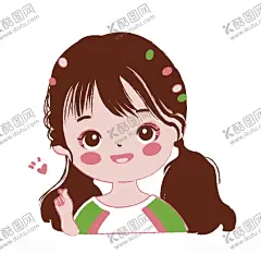 女孩比心 【酷图网】比心,女孩,运动,矢量图,印刷
