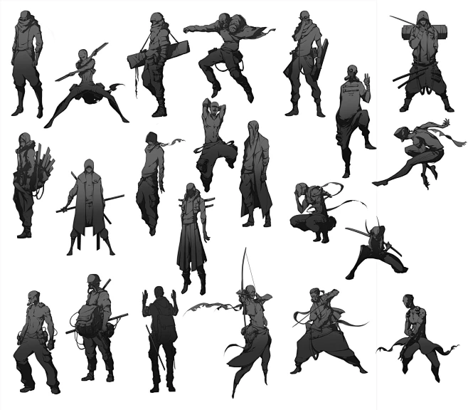 剪影练习, ToOo t : 剪影练习 by ToOo t on ArtStation.-花瓣网