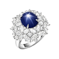 海瑞温斯顿MARVELOUS CREATIONS 高级珠宝720086，无色钻石,蓝宝石,铂金
