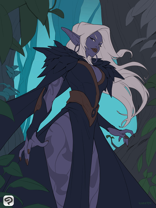 Dark elf in the wood...