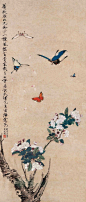 【 于非闇 《花鸟图》 】于非闇是20世纪北方工笔花鸟画的杰出代表，其工谨明丽的工笔画风，继宋画之周密不苟，扬现代之审美时尚，堪称“于派”而不绝如缕。