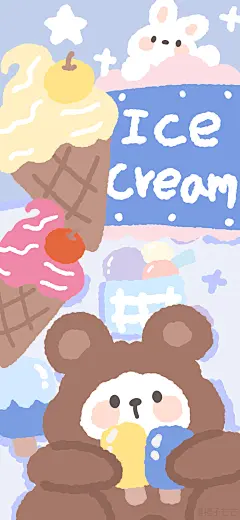 卡通 手机壁纸 可爱 动物 cr：橙子芒芒