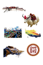 青藏高原旅游素材免抠元素