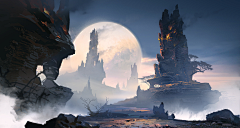 我准备好了~采集到魔幻 玄幻 三国 战争   游戏 场景 背景 底图
