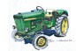 Tractor Sketches : compilation of sketch renderings featuring tractors
