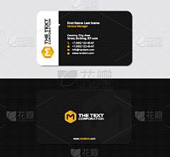 黄色,名片,黑色,英文字母M,商务,矢量,信函,图像,模板,冒险