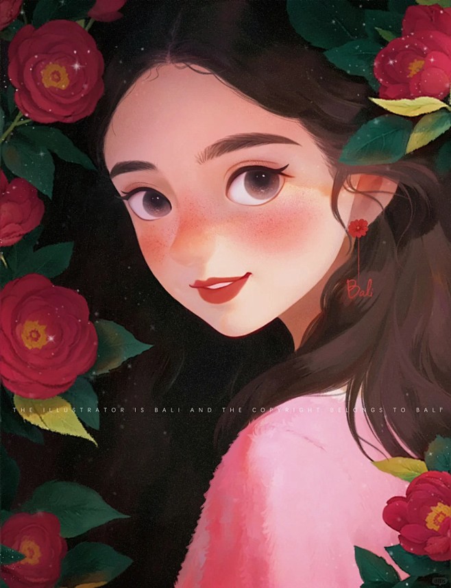  ｜花语女孩（四）_1_八厘｜少女插画课...
