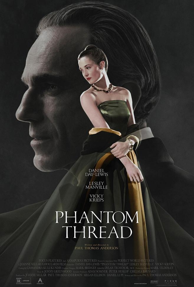 2017美国霓裳魅影phantomthread奥斯卡最佳影片提名