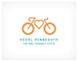 Pedal Minnesota new cycling logo. Minnesota, a state that’s actively courting cyclists--most recently, through Pedal Minnesota, a new campaign aimed at making it easier for locals and tourists to get around by bike. Love it a lot.: 