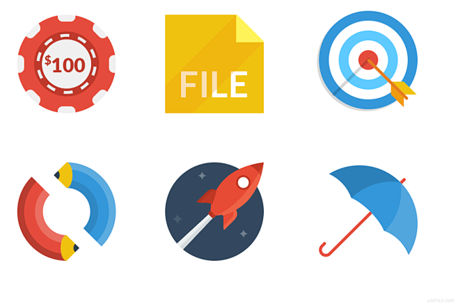 Flat UI Pro扁平化设计元素和图...