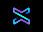 Letter X Tech Company Logo Design