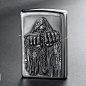 Europe Zippo Chrome Game Over Emblem Lighter