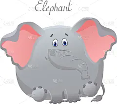 可爱的,象,脂(肪)细胞,幽默,贺卡,野生动物,壁纸,动物,装饰物,问候