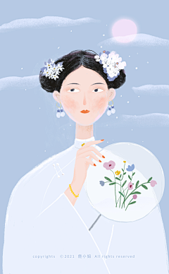 鹿小姐D采集到鹿小姐的插画