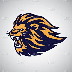狮子,品牌名称,吉祥物,运动,野生动物,模板,动物,危险,咆哮