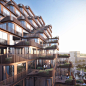 3XN将建造“波浪形”梯田公寓，湖畔大阳台迎接加拿大寒冬 - 5 的图像 10