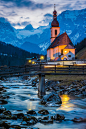 Dusk, Ramsau, Germany