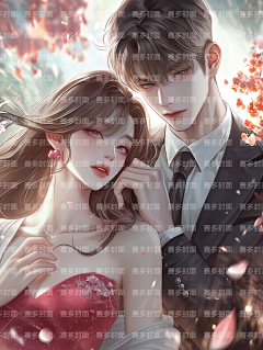 赛多封面设计工作室采集到版权-都市女频双人多人【授权QQ3324352440】