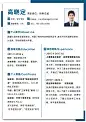 财务总监岗位简约商务风求职简历